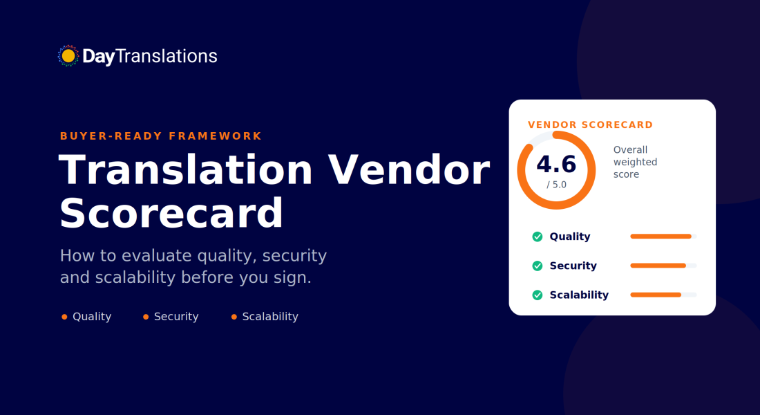translation vendor scorecard framework feature image